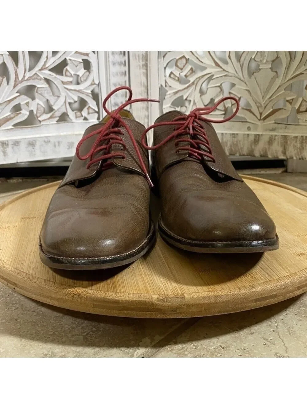Cole Haan Men’s Oxford Loafers Dress Shoes Pebbled Leather lace up Size 11.5M